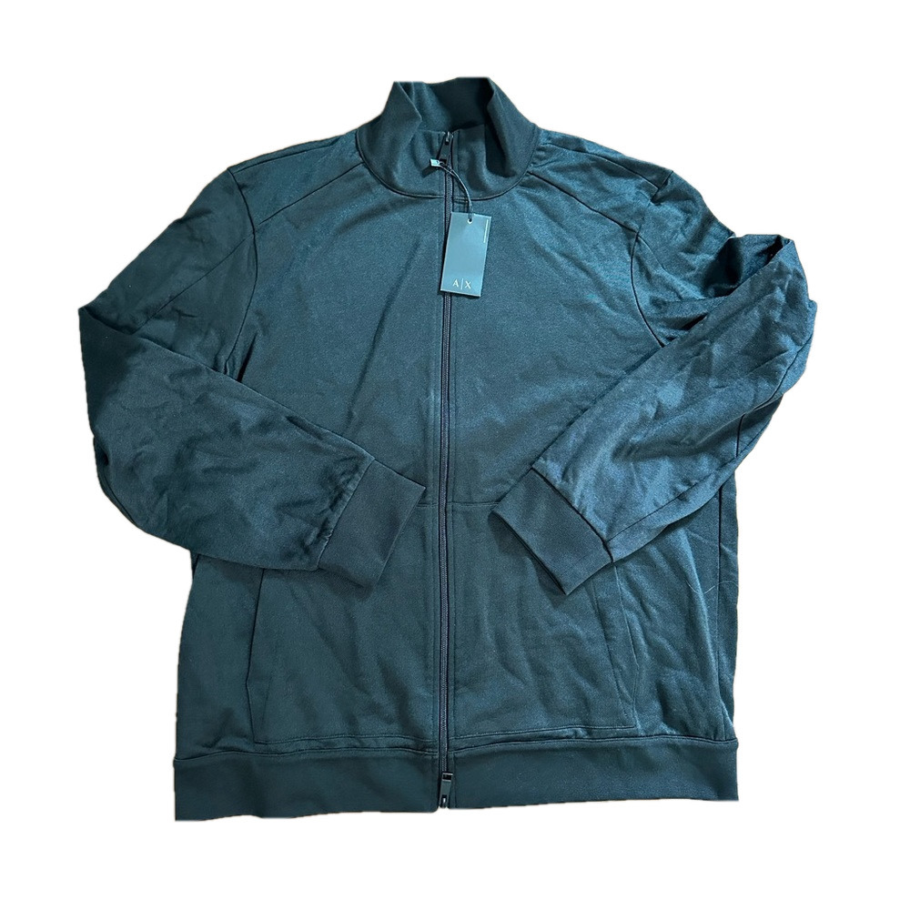 NWT ARMANI EXCHANGE BLACK ARMANI EXCHANGE MENS TRACK JACKET